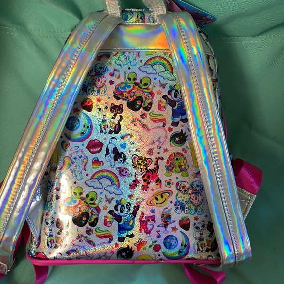 Lisa Frank Loungefly AOP Iridescent Mini Backpack - Picture 5 of 7